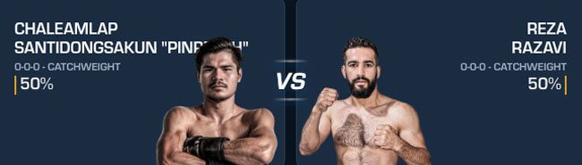 Chaleamlap Santidongsakun Pinpetch vs. Reza Razavi Banner